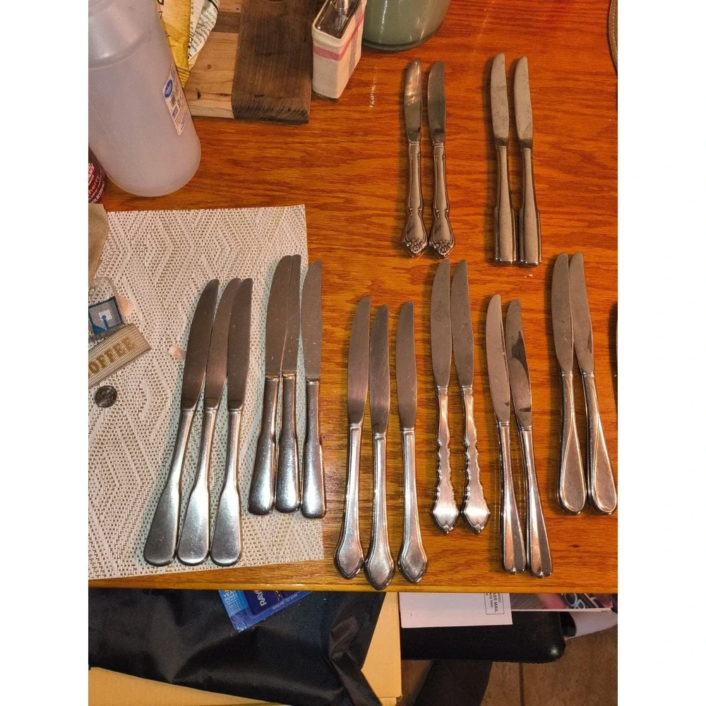 46 Stainless Steel Hollow Handle Knifes 20 Different Designs To Pick From